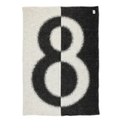 Huopa 130x180cm luonnonvalkoinen-musta