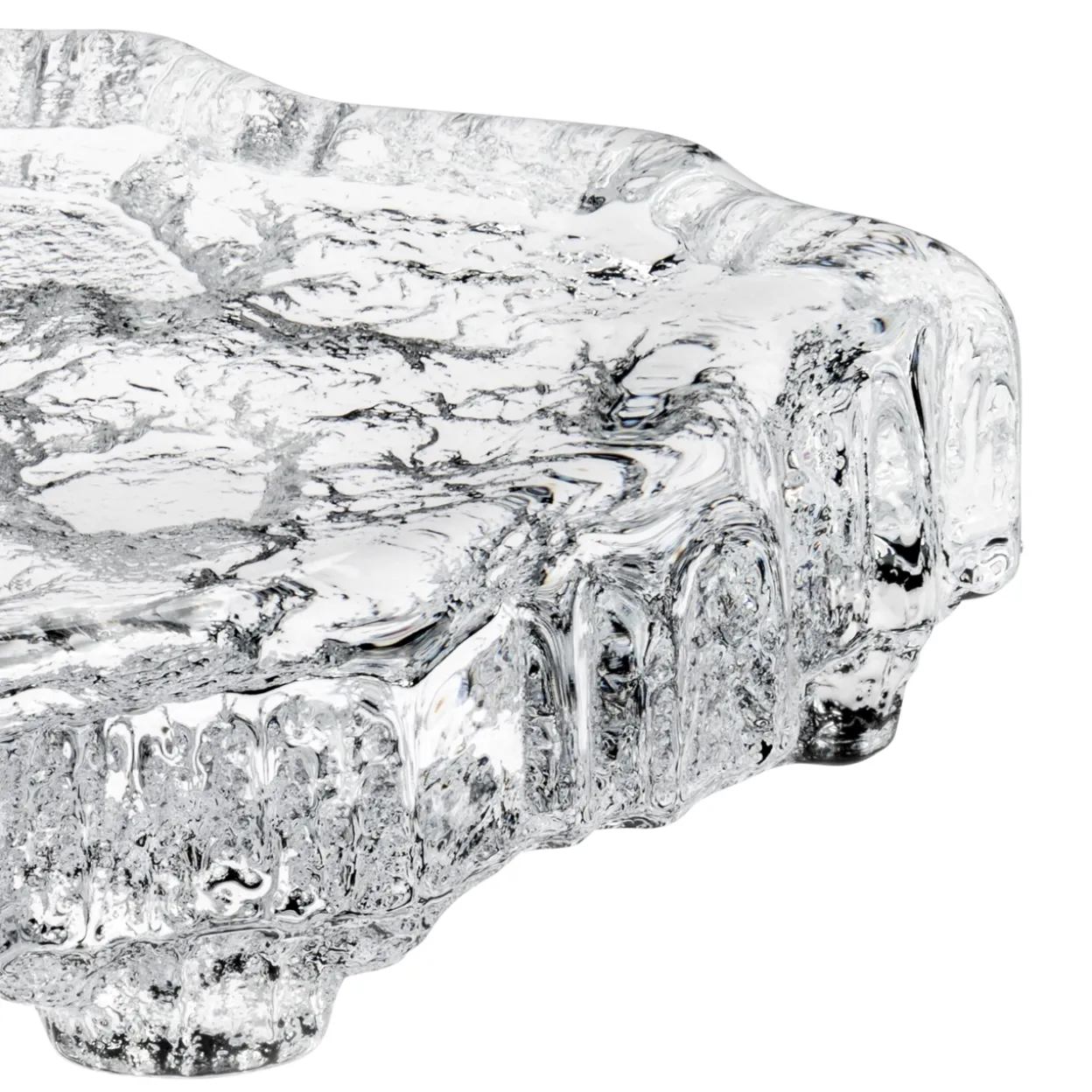 Jäälautta taide-esine 260x35mm kirkas