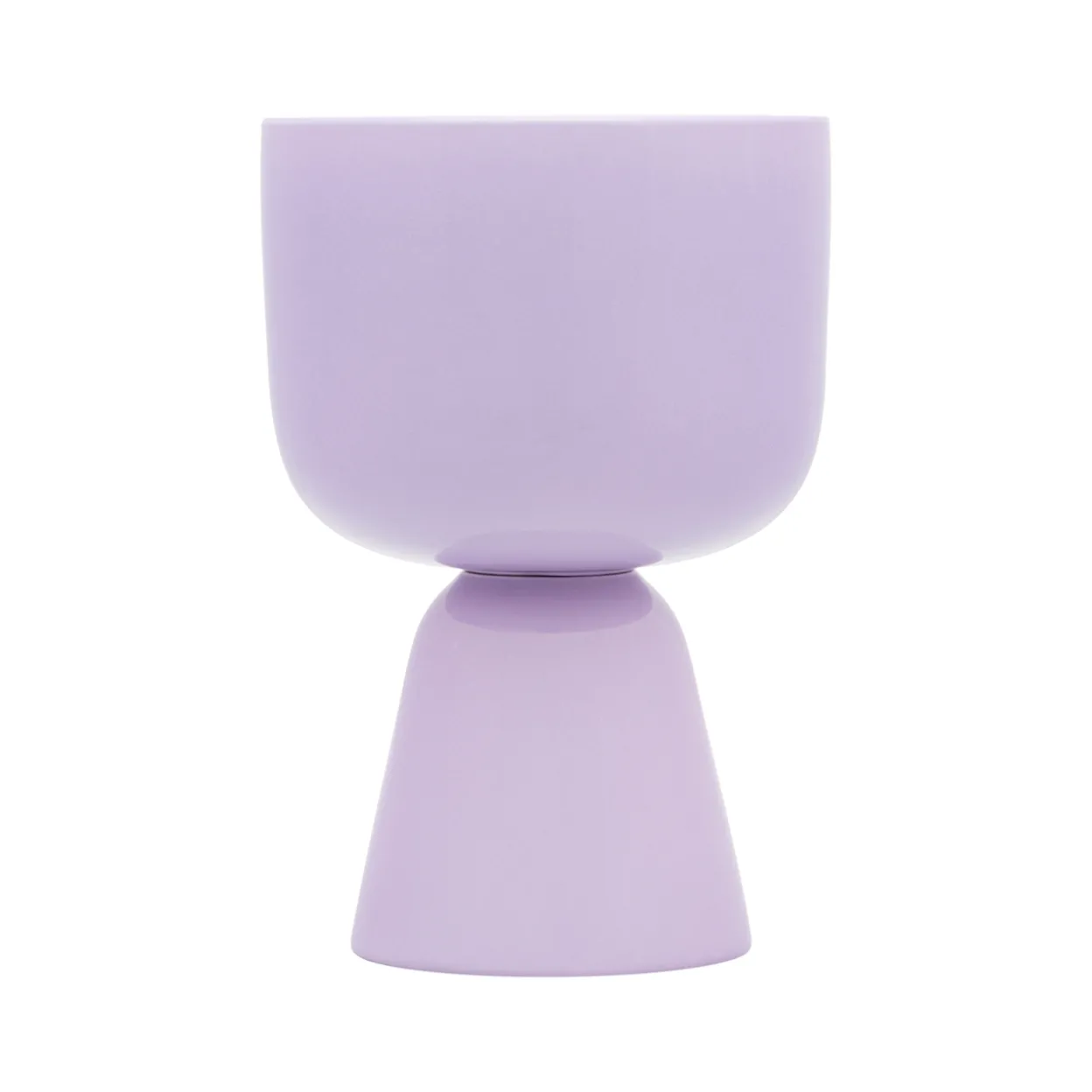 Kukkaruukku vaalea lila jalallinen S