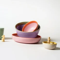 Kulho 19cm lila-oliivi