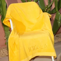 Kylpypyyhe iso 100x150cm auringonkeltainen