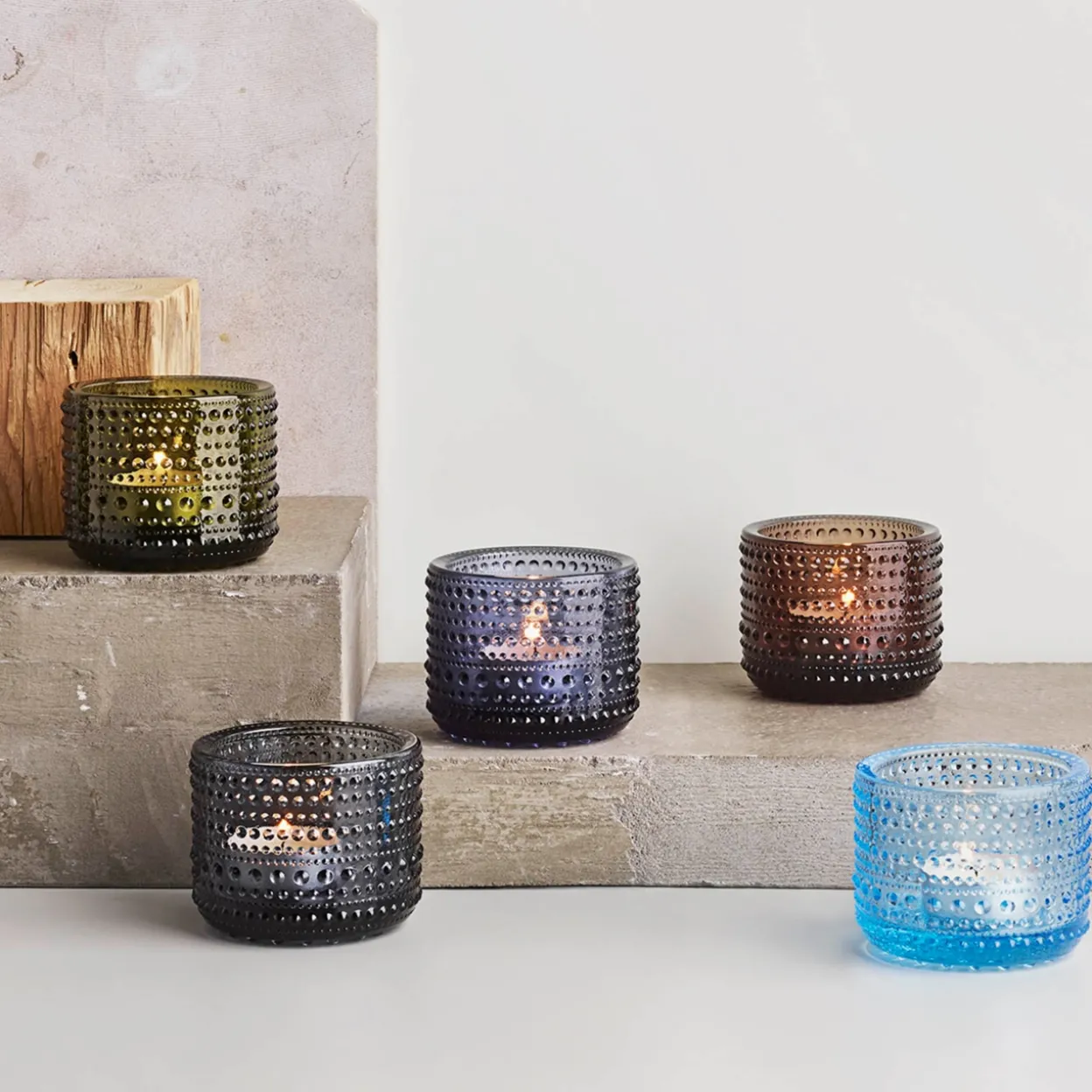 Kynttilälyhty 64mm harmaa