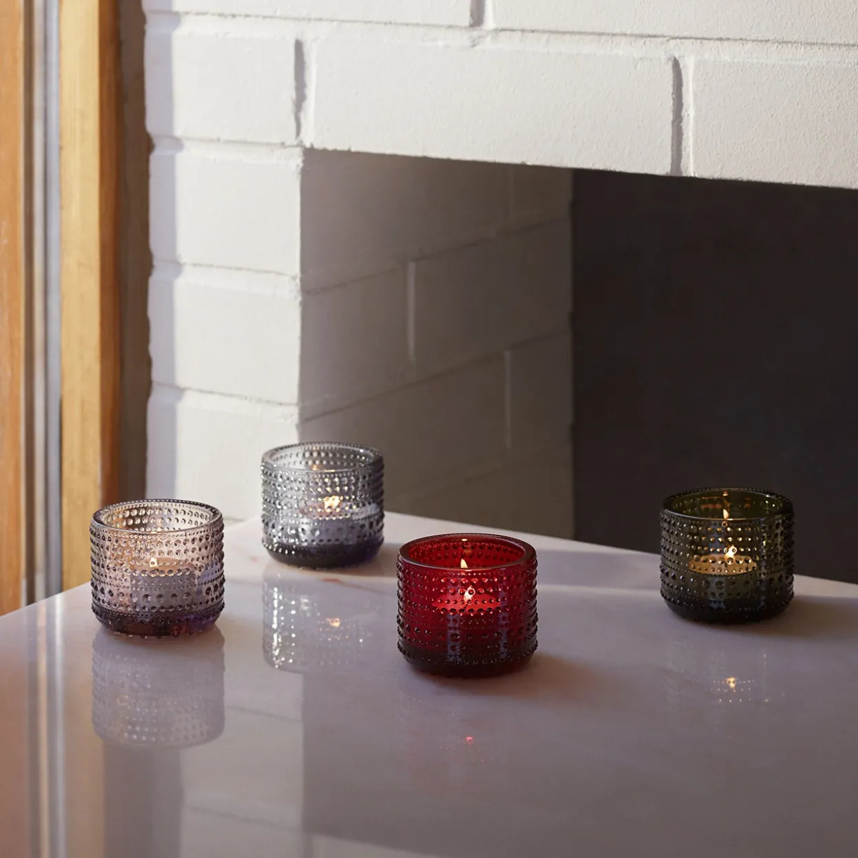 Kynttilälyhty 64mm harmaa