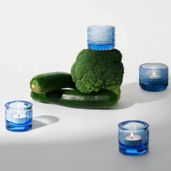 Kynttilälyhty 60mm vedensininen