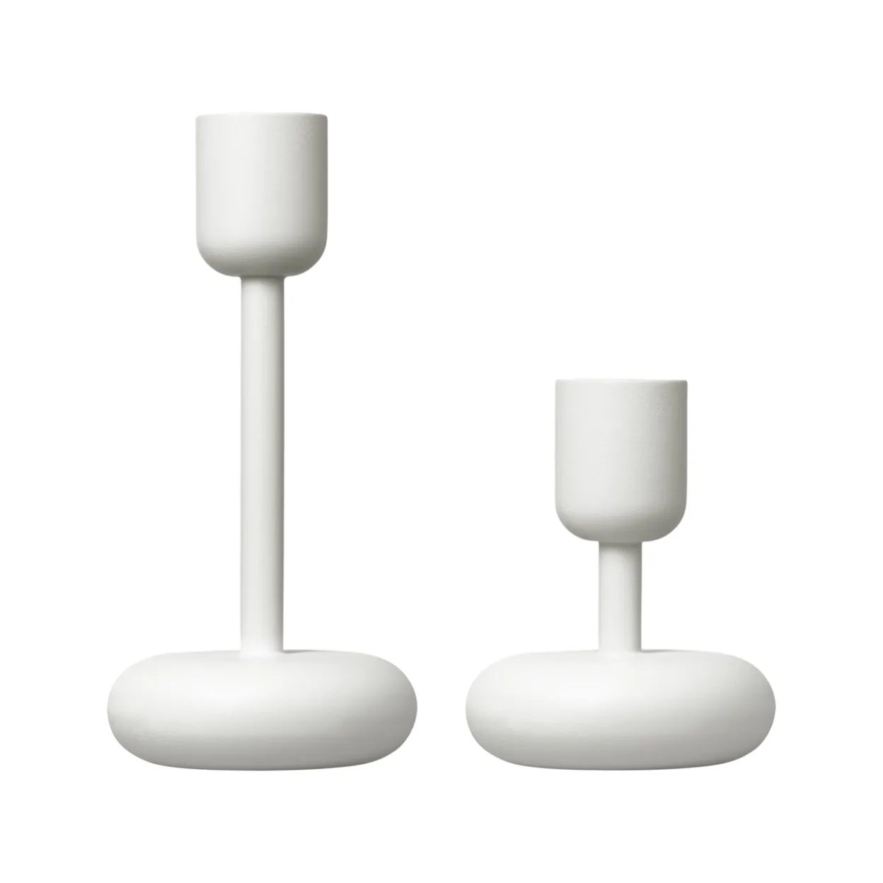 Kynttilänjalka valkoinen 107+183mm 2-kpl