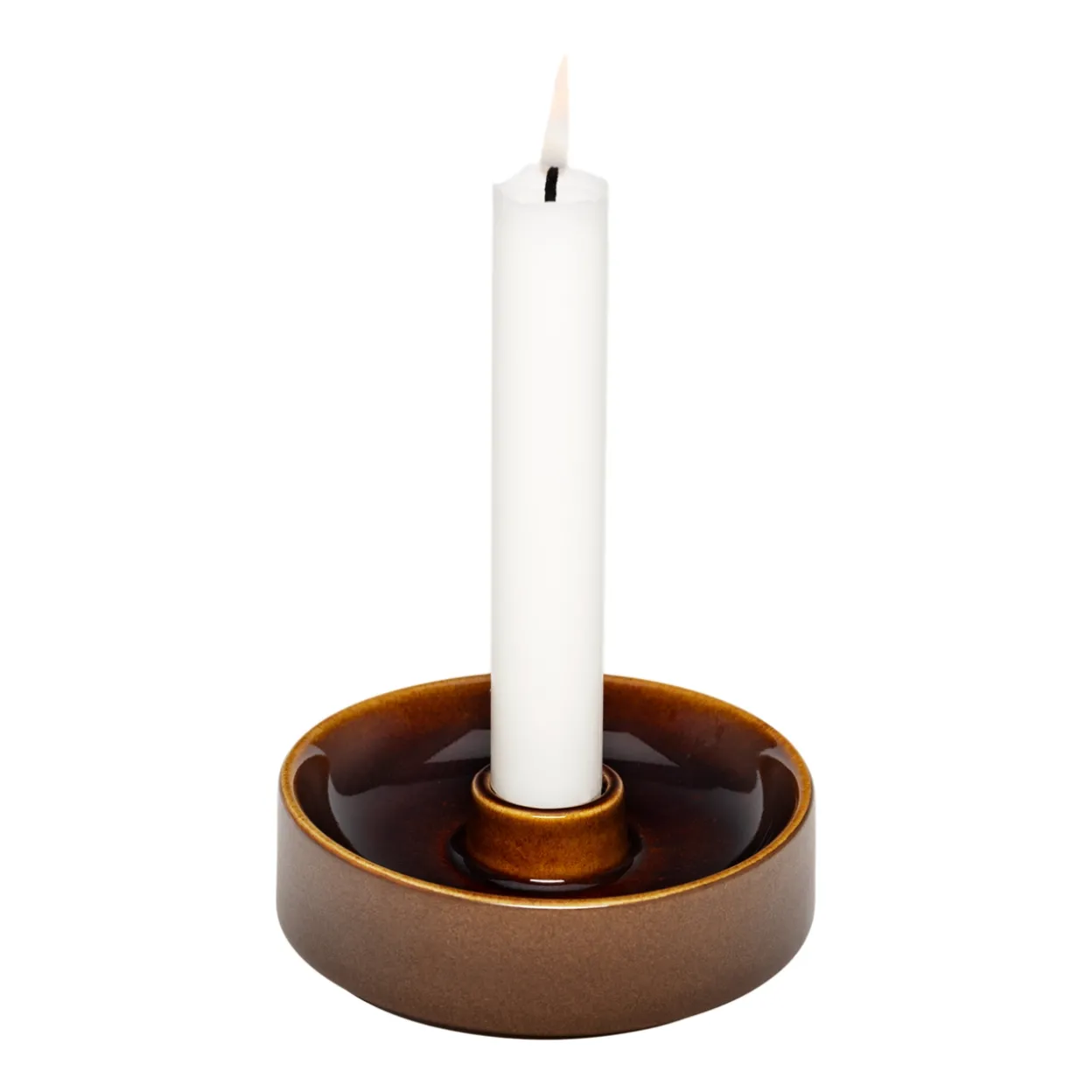 Kynttilänjalka 11x3,5 cm ruskea