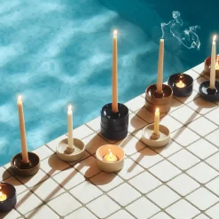 Kynttilänjalka 11x3,5 cm sininen