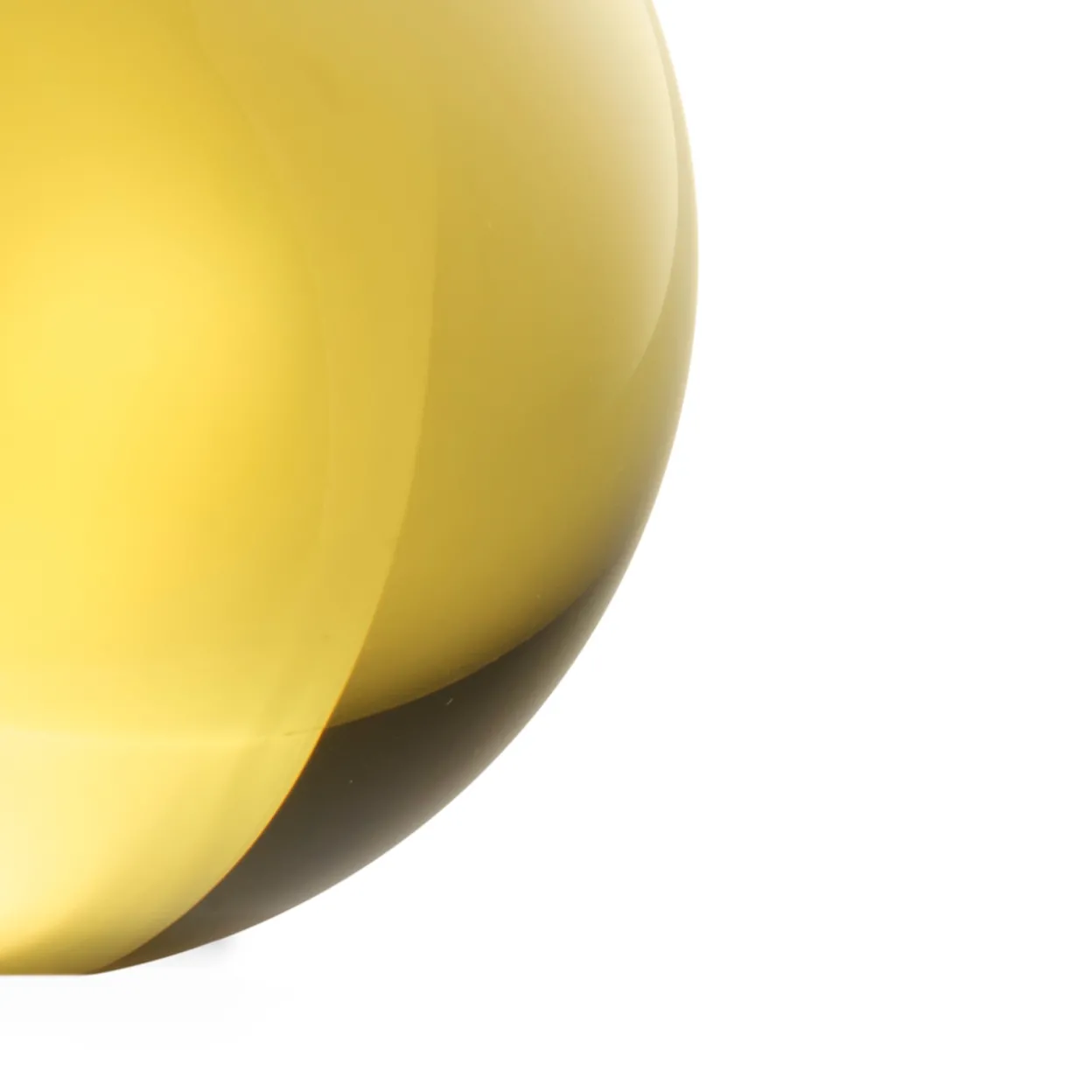 Lasipallo 5cm auringonkeltainen