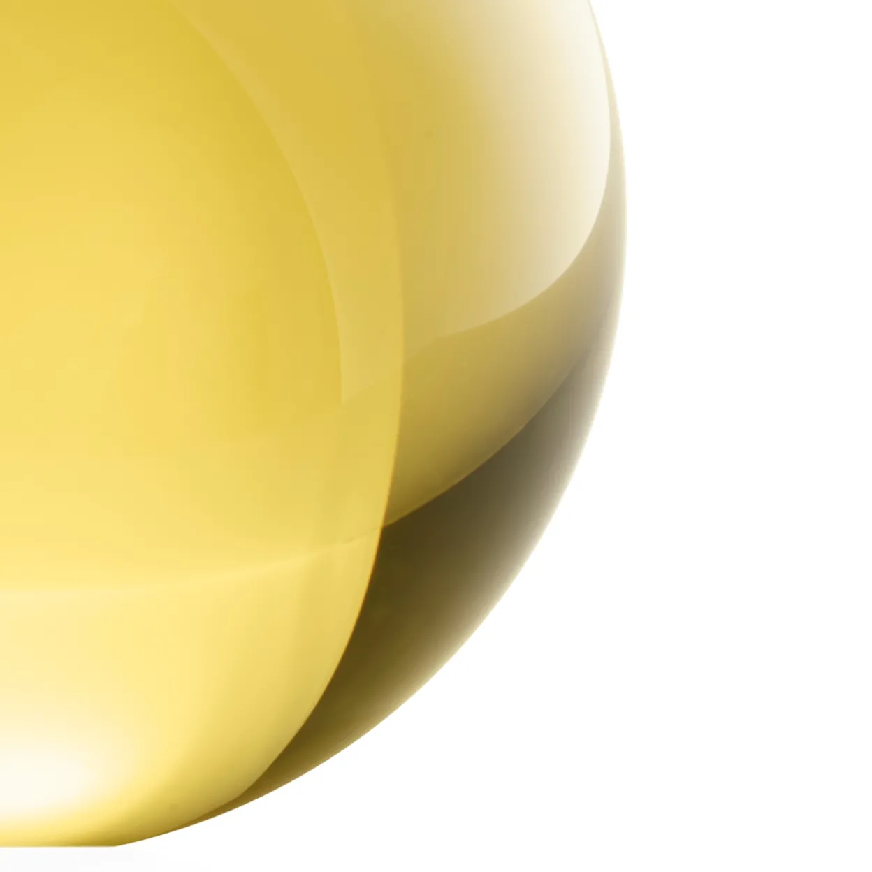 Lasipallo 8cm auringonkeltainen