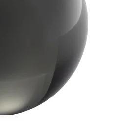 Lasipallo 8cm metallinharmaa