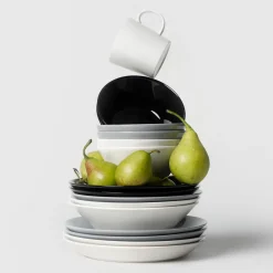 Lautanen 23cm helmenharmaa