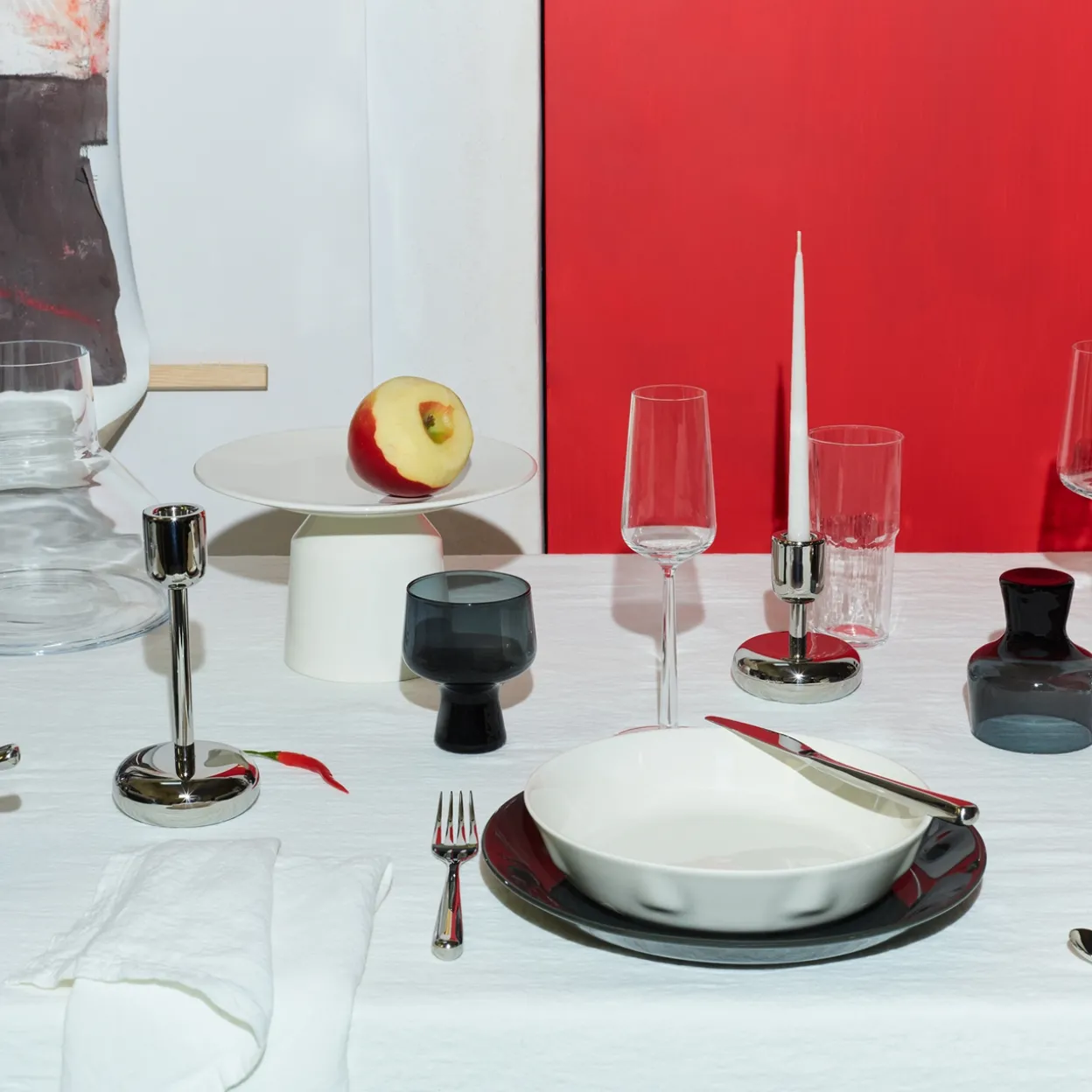 Lautanen 27cm metallinharmaa