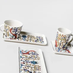 Lautanen neliö 12x12cm valkoinen