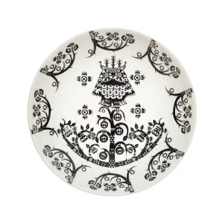 Lautanen syvä 20cm deko musta