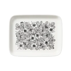 Lautanen 15x19cm musta