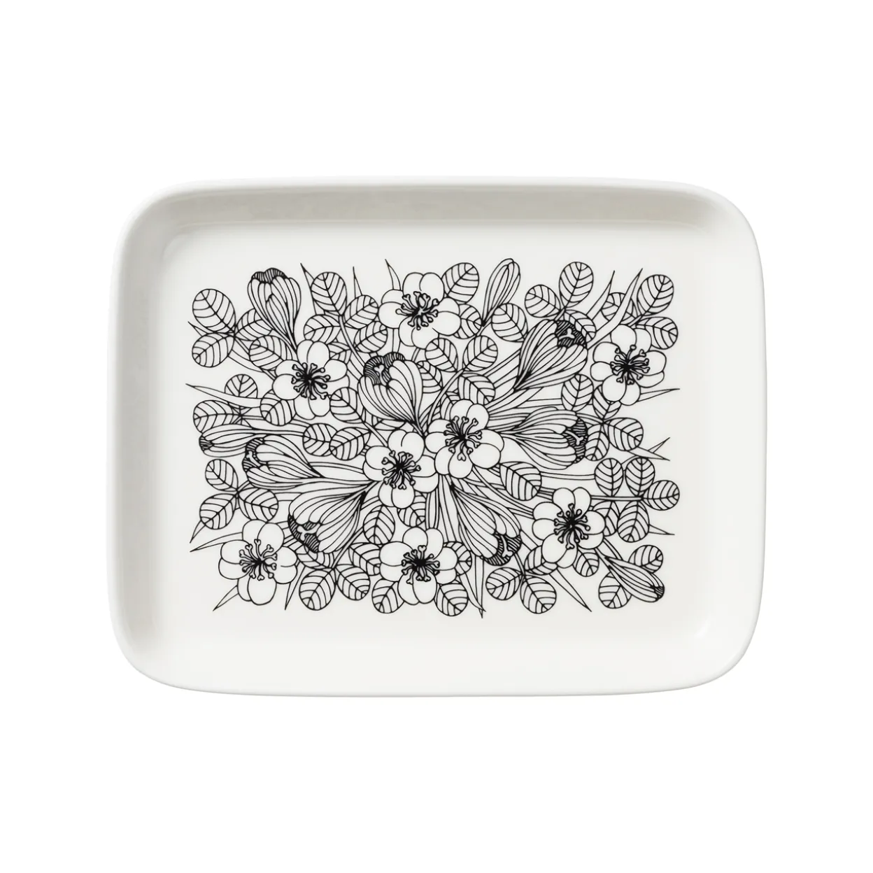 Lautanen 15x19cm musta