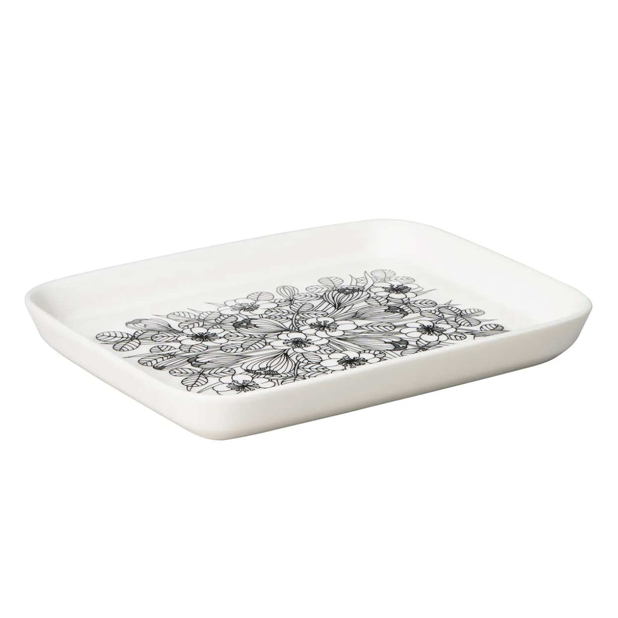 Lautanen 15x19cm musta