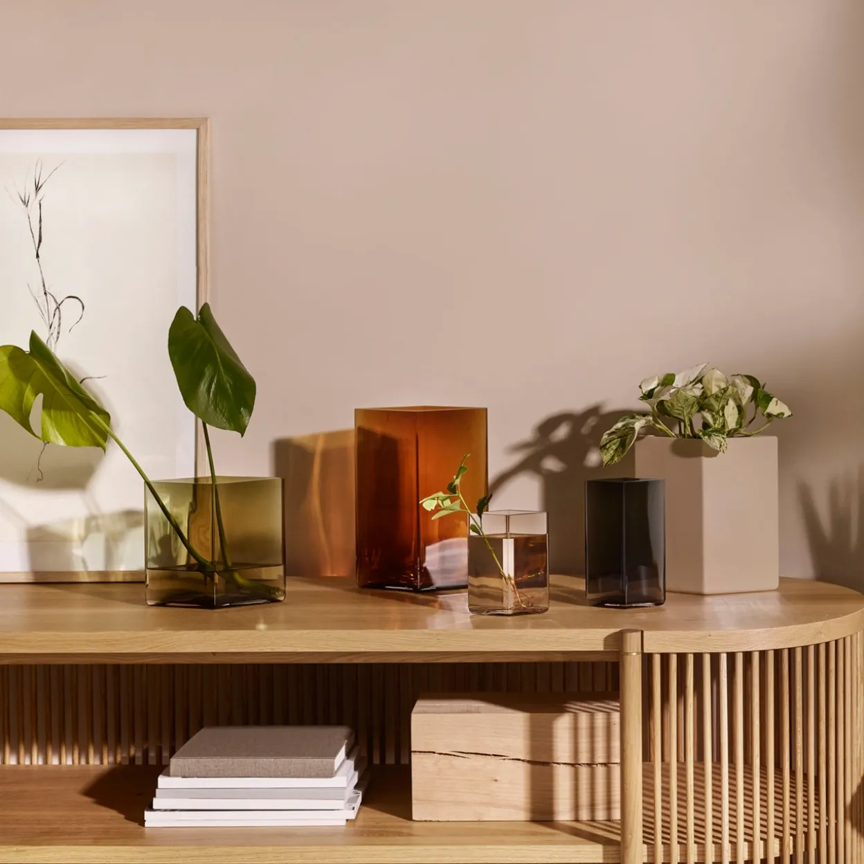 Maljakko 205x180mm sammaleenvihreä