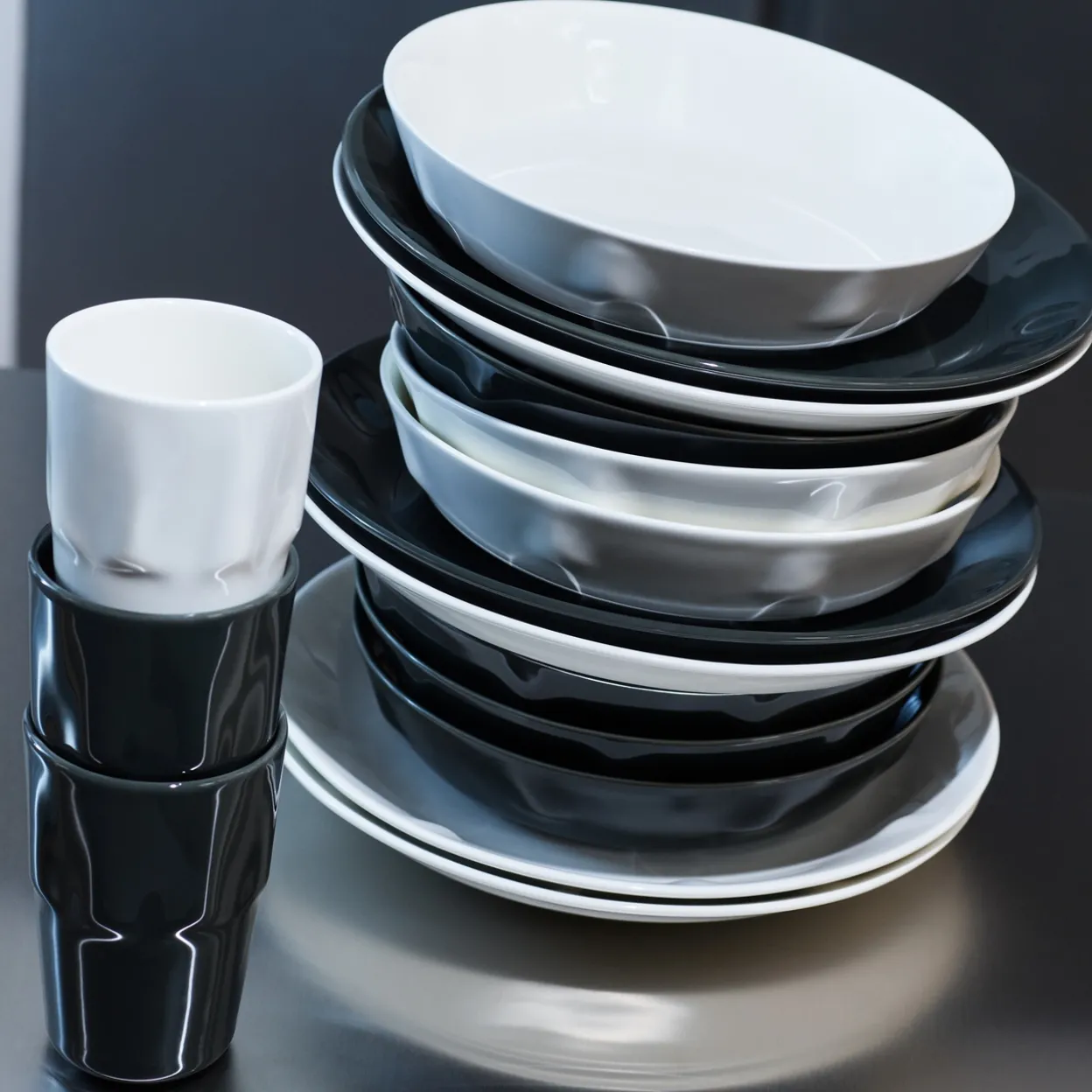 Muki 0,3L metallinharmaa