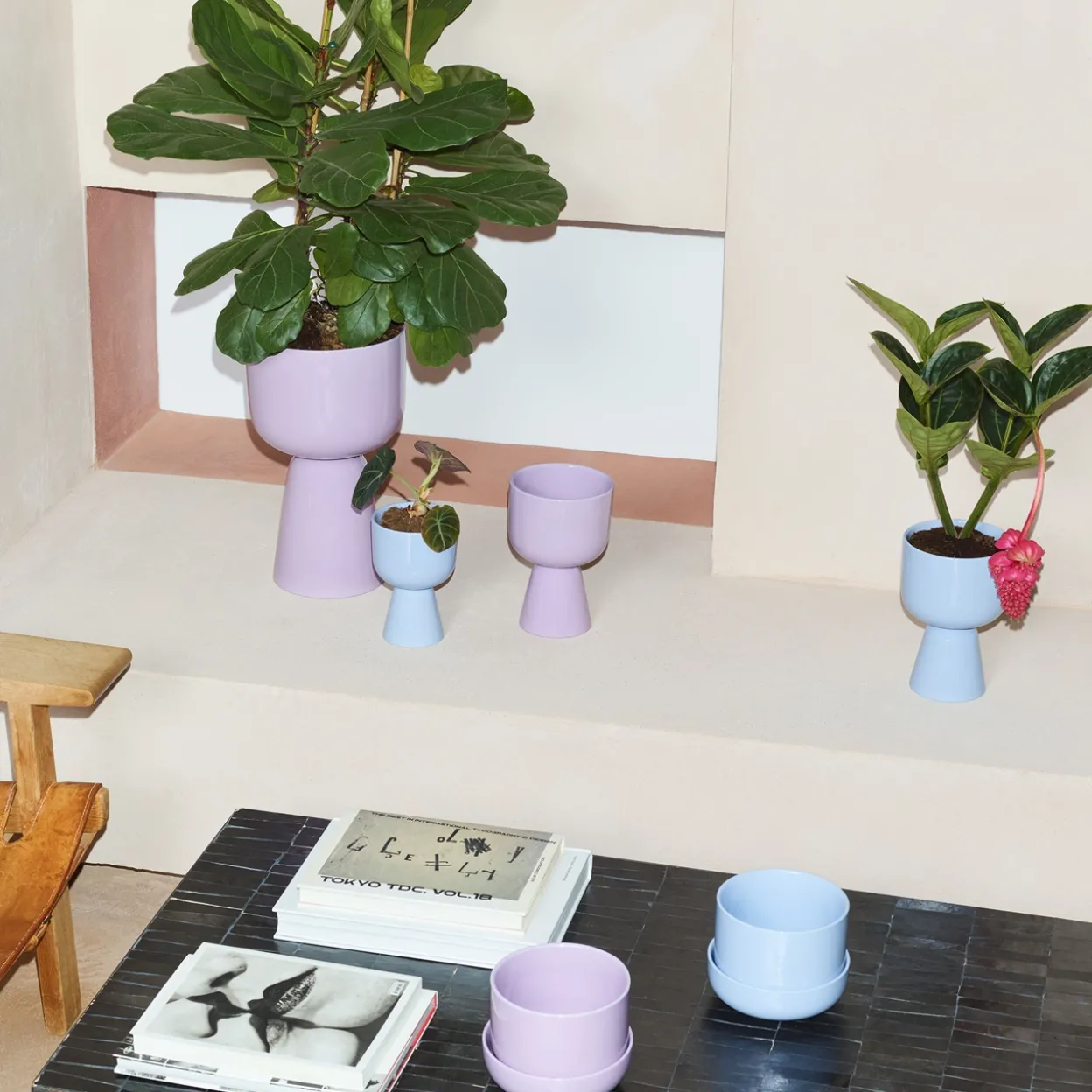 Ruukku ja vati vaalea lila S