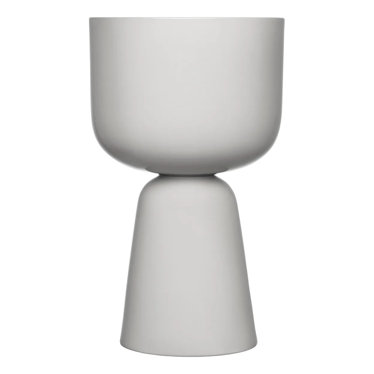 Ruukku vaalean harmaa jalallinen S korkea