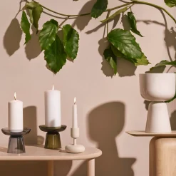 Ruukku valkoinen jalallinen S korkea