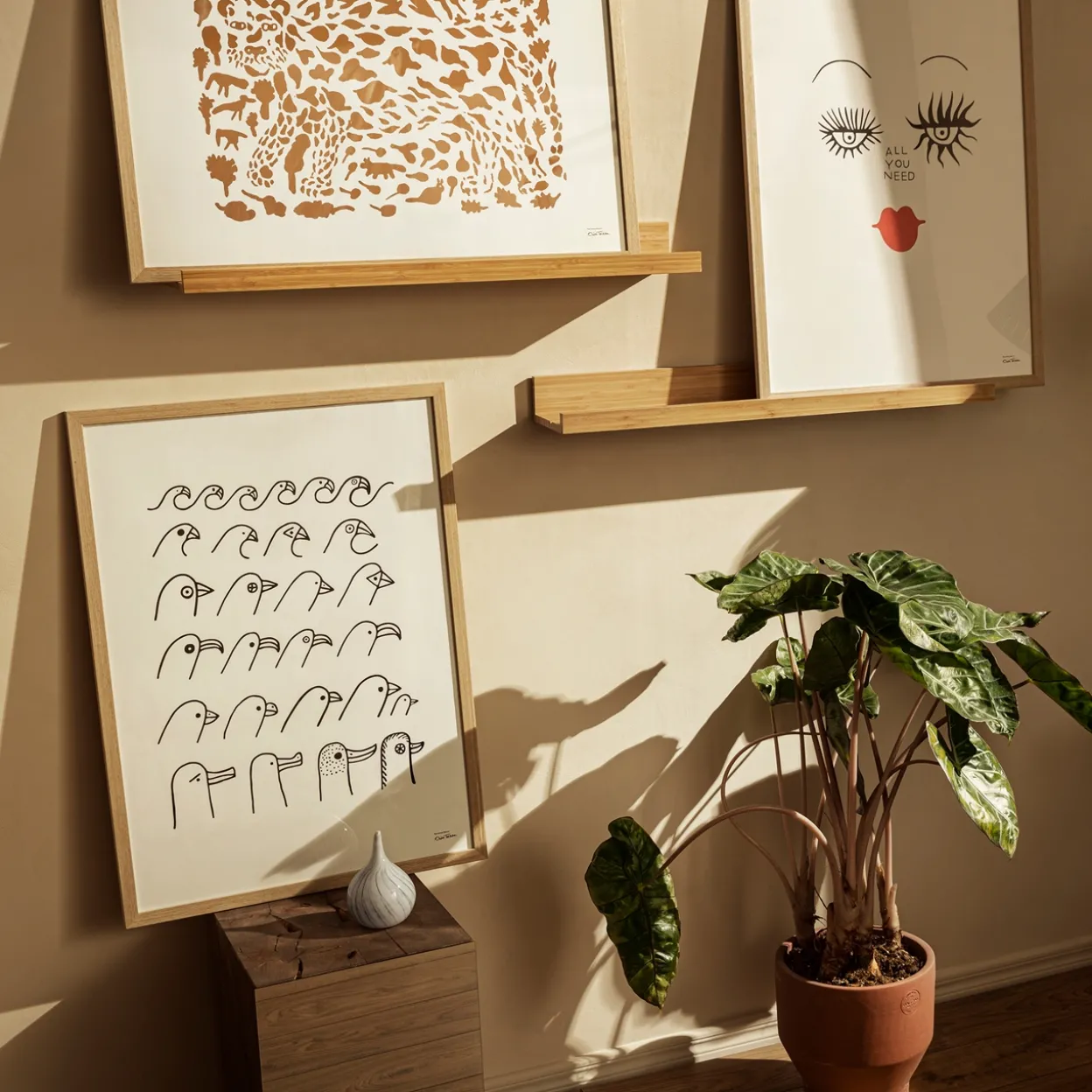 Taidejuliste 50x70cm Gepardi ruskea