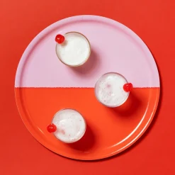 Tarjotin 35cm 2-väri pinkki-punainen