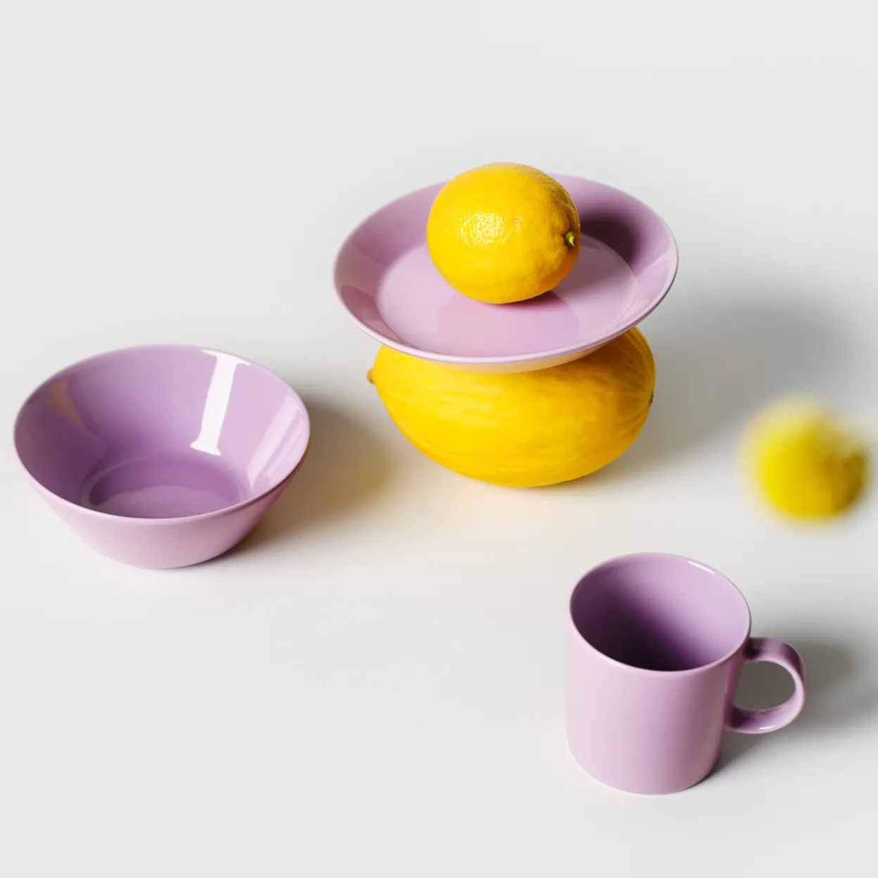 Teema lautanen 17cm vaalea lila